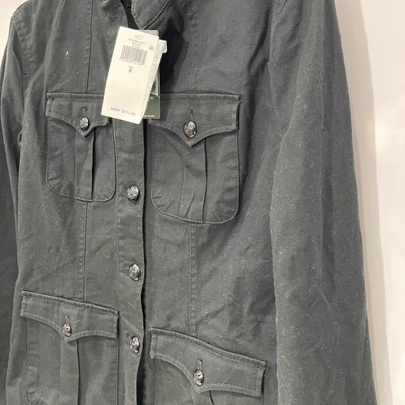 Brand new with Tag Polo Ralph Lauren SPSU20 Black Jacket size 0 Army Style - Picture 6 of 11